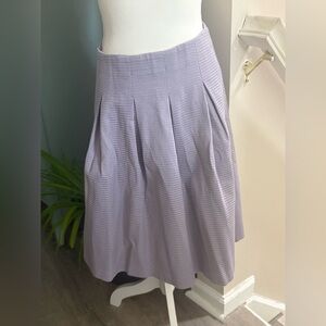 Ann Taylor factory Elegant vintage lilac Women's pleated midi Skirt